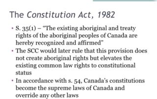 Aboriginal Treaty Rights