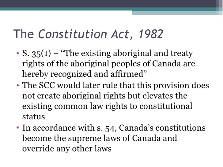 Aboriginal Treaty Rights