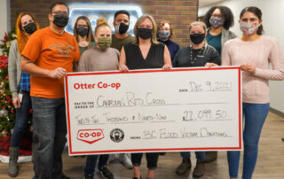 Otter Co-op giving to Red Cross