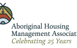 Aboriginal Housing Management Assn logo 25 years