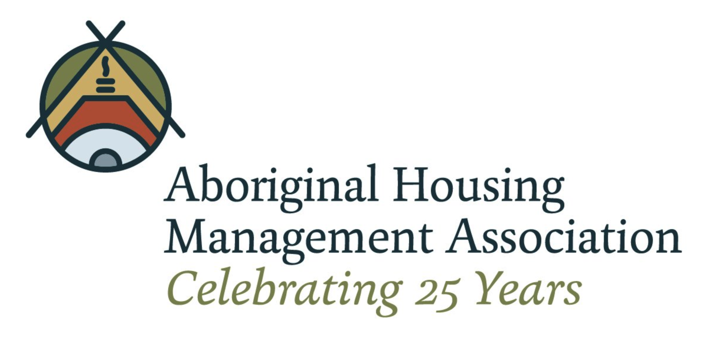 Aboriginal Housing Management Assn logo 25 years