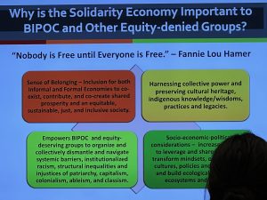 Screen on Why is the Solidarity Economy important to BIPOC communities?