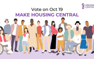 Housing Central call to vote Oct 19, 2024